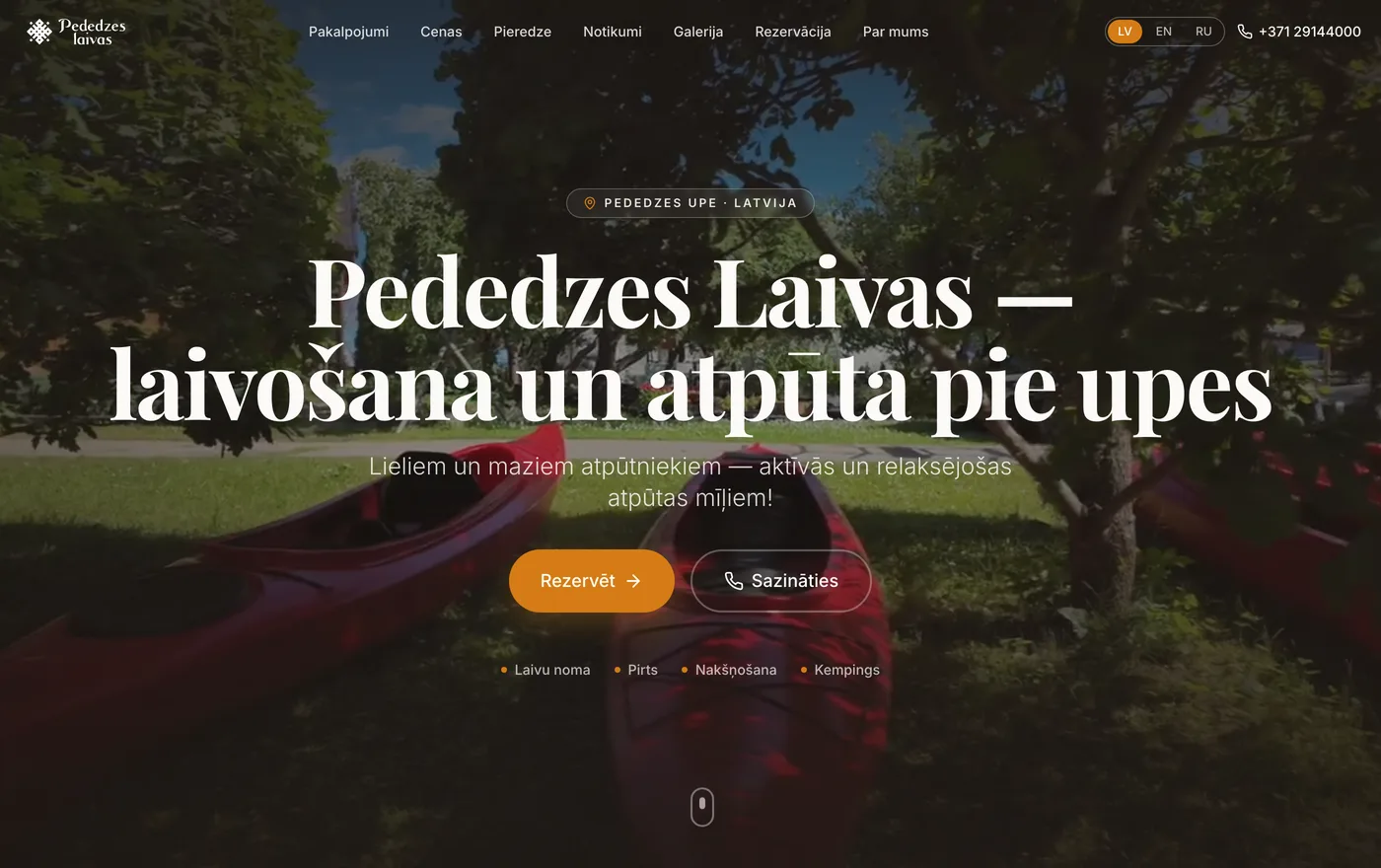 PEDEDZES.LV — platformas ekrānuzņēmums