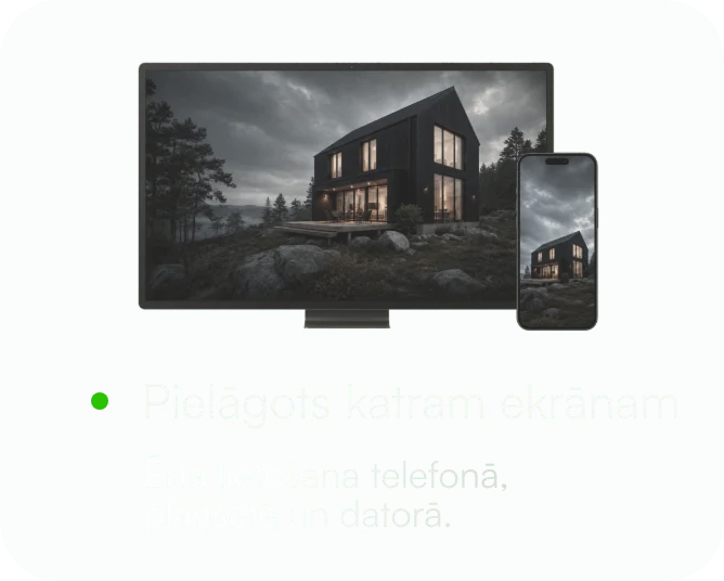 Pielāgots katram ekrānam — Ērta lietošana telefonā, planšetē un datorā.